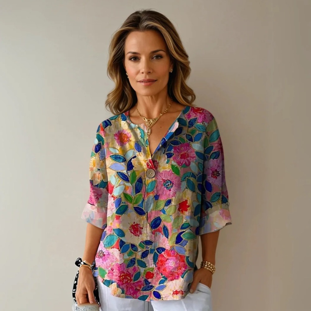 ✨BNWT - Fresh North Arlene Chic Floral Print Blouse - size 3XL✨